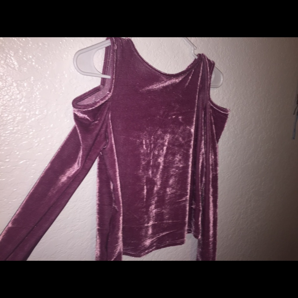 Pink suede long sleeve